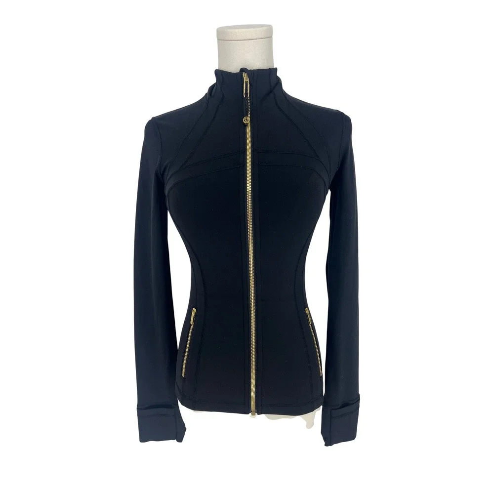 Lululemon Define Jacket Nulu Black Gold First Release Size 2